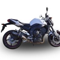Exhaust compatible with Yamaha FZ1 2006-2014, Furore Nero, Slip-on exhaust including removable db killer and link pipe 