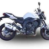 Exhaust compatible with Yamaha FZ1 2006-2014, Albus Ceramic, Slip-on exhaust including removable db killer and link pipe 