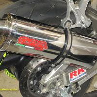 Exhaust compatible with Yamaha Yzf 750 1993-1998, Trioval, Slip-on exhaust including removable db killer and link pipe, EPA-compliant 