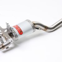 Exhaust compatible with Yamaha Fz6 600-Fazer S1-S2 2004-2013, Alluminio Ghost, Slip-on exhaust including removable db killer and link pipe 