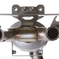Exhaust compatible with Yamaha Fz6 600-Fazer S1-S2 2004-2013, Alluminio Ghost, Slip-on exhaust including removable db killer and link pipe 