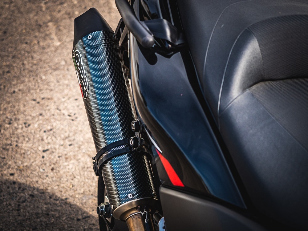 Exhaust compatible with Yamaha T-Max 560 2020-2021, Gpe Ann. Poppy, Full system exhaust, including removable db killer 