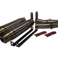 Exhaust compatible with Yamaha YZF 1000 R1 2004-2006, Deeptone Inox, Dual slip-on including removable db killers and link pipes 