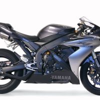 Exhaust compatible with Yamaha YZF 1000 R1 2004-2006, Gpe Ann. titanium, Mid-full system exhaust including dual silencers, with removable db killer 