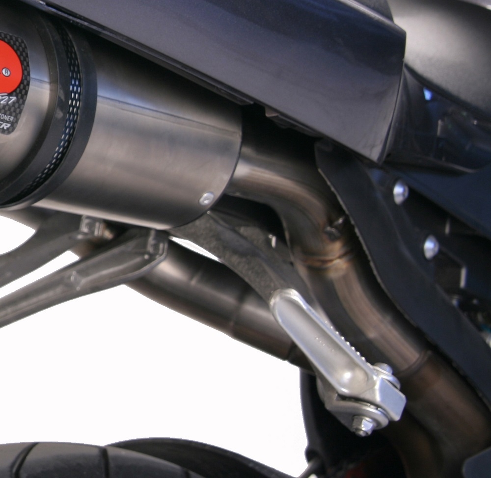 Exhaust compatible with Yamaha YZF 1000 R1 2004-2006, Furore Nero, Dual slip-on including removable db killers and link pipes 