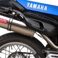 Exhaust compatible with Yamaha Xt 600 - E - K 1985-2002, Trioval, Slip-on exhaust including removable db killer and link pipe, EPA-compliant 