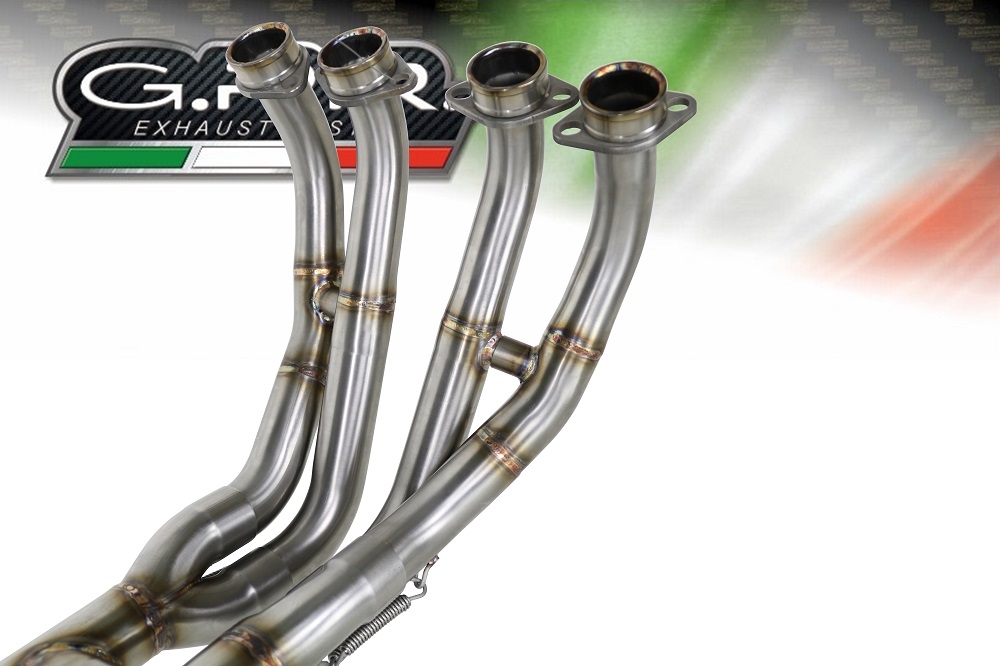 Exhaust compatible with Yamaha Yzf R6 2017-2024, M3 Titanium Natural, Full system exhaust 