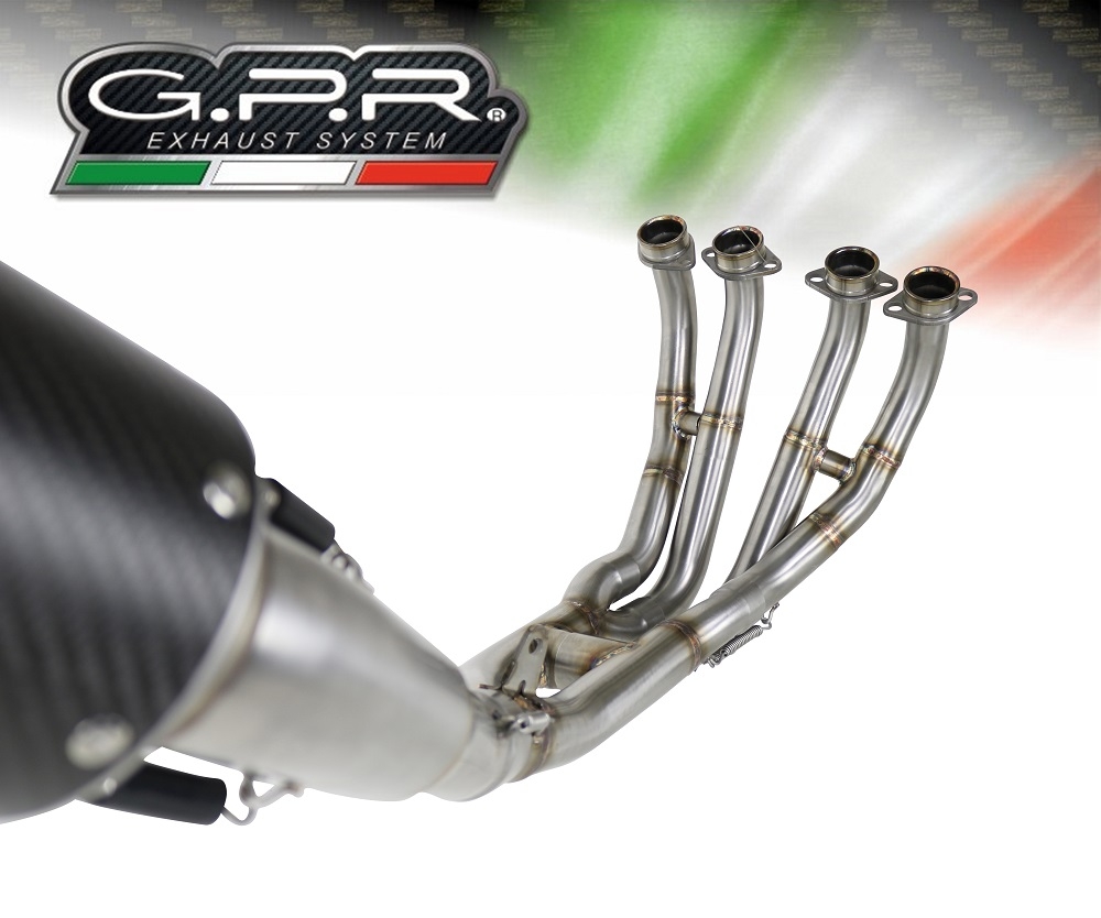 Exhaust compatible with Yamaha Yzf R6 2017-2024, M3 Titanium Natural, Full system exhaust 