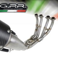 Exhaust compatible with Yamaha Yzf R6 2017-2024, M3 Titanium Natural, Full system exhaust 