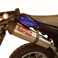 Exhaust compatible with Yamaha Xt 660 X-R 2004-2014, Gpe Ann. titanium, Dual slip-on including removable db killers and link pipes 