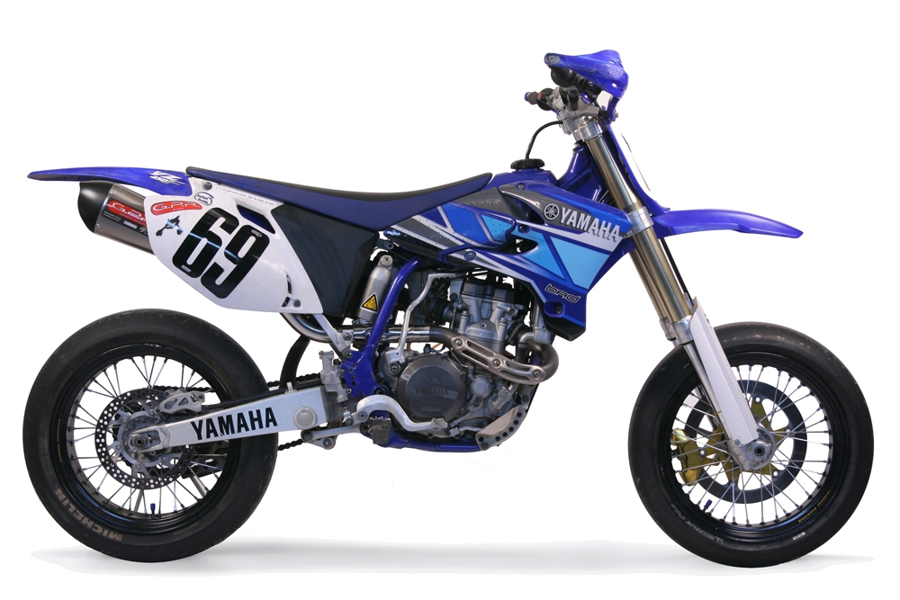 Exhaust compatible with Yamaha WR450F 2003-2006, Gpe Ann. titanium, Slip-on exhaust including removable db killer and link pipe 