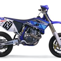Exhaust compatible with Yamaha WR450F 2003-2006, Gpe Ann. titanium, Slip-on exhaust including removable db killer and link pipe 