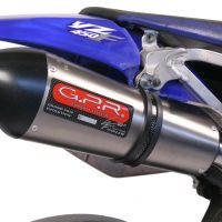 Exhaust compatible with Yamaha YZ 450F 2007-2009, Gpe Ann. titanium, Slip-on exhaust including removable db killer and link pipe 
