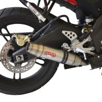 Exhaust compatible with Yamaha YZF 125 R 2008-2013, Deeptone Inox, Full system exhaust, including removable db killer 