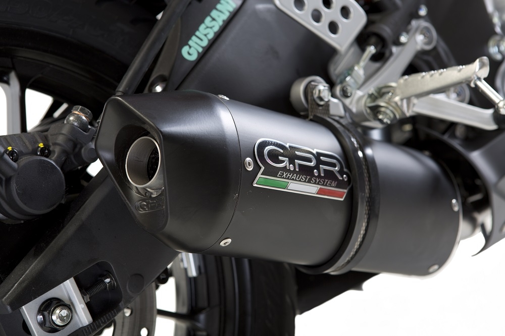 Exhaust compatible with Yamaha YZF 125 R 2017-2018, Furore Evo4 Nero, Full system exhaust, including removable db killer 