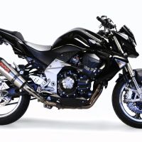 Exhaust compatible with Kawasaki Z1000 2007-2009, Gpe Ann. titanium, Dual slip-on including removable db killers and link pipes 