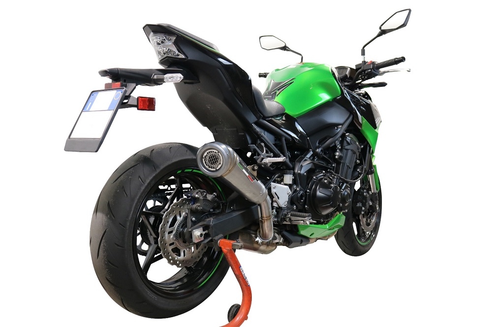 GPR exhaust compatible with  Kawasaki Z-900  2021-2024, Powercone Evo, Slip-on exhaust including removable db killer and link pipe, EPA-compliant 