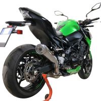 GPR exhaust compatible with  Kawasaki Z-900  2021-2024, Powercone Evo, Slip-on exhaust including removable db killer and link pipe, EPA-compliant 
