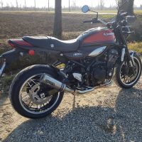 Exhaust compatible with Kawasaki Z900RS 2018-2020, M3 Titanium Natural, Slip-on exhaust including removable db killer and link pipe, EPA-compliant 