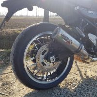 Exhaust compatible with Kawasaki Z900RS 2018-2020, M3 Titanium Natural, Slip-on exhaust including removable db killer and link pipe, EPA-compliant 
