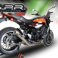 Exhaust compatible with Kawasaki Z900RS 2018-2020, Powercone Evo, Slip-on exhaust including removable db killer and link pipe, EPA-compliant 