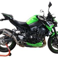 GPR exhaust compatible with  Kawasaki Z-900  2021-2024, M3 Inox , Slip-on exhaust including removable db killer and link pipe, EPA-compliant 