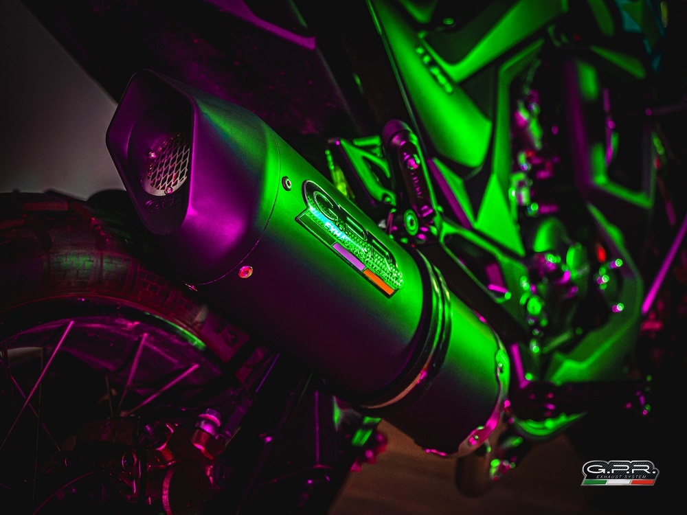 GPR exhaust compatible with  Zontes Gk 125 2022-2024, Furore Evo4 Nero, Full system exhaust including removable db killer and catalyst, EPA-compliant 