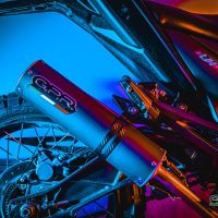 GPR exhaust compatible with  Zontes Zt 125 G1 - U - U1 - Z2 2020-2024, M3 Black Titanium, Full system exhaust including removable db killer and catalyst, EPA-compliant 