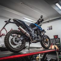 GPR exhaust compatible with  Zontes Zt 125 G1 - U - U1 - Z2 2020-2024, M3 Inox , Full system exhaust including removable db killer and catalyst, EPA-compliant 