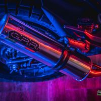 GPR exhaust compatible with  Zontes Zt 125 G1 - U - U1 - Z2 2020-2024, M3 Inox , Full system exhaust including removable db killer and catalyst, EPA-compliant 