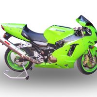 Exhaust compatible with Kawasaki ZX-12R 2000-2006, Inox Tondo, Bolt-on silencer including removable db killer, EPA-compliant 