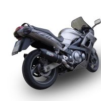 Exhaust compatible with Kawasaki ZZR600 2002-2006, Furore Nero, Dual slip-on including removable db killers and link pipes 