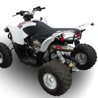 Exhaust compatible with Aeon Cobra 400 2017-2020, Deeptone Atv, Full system exhaust, including removable db killer 