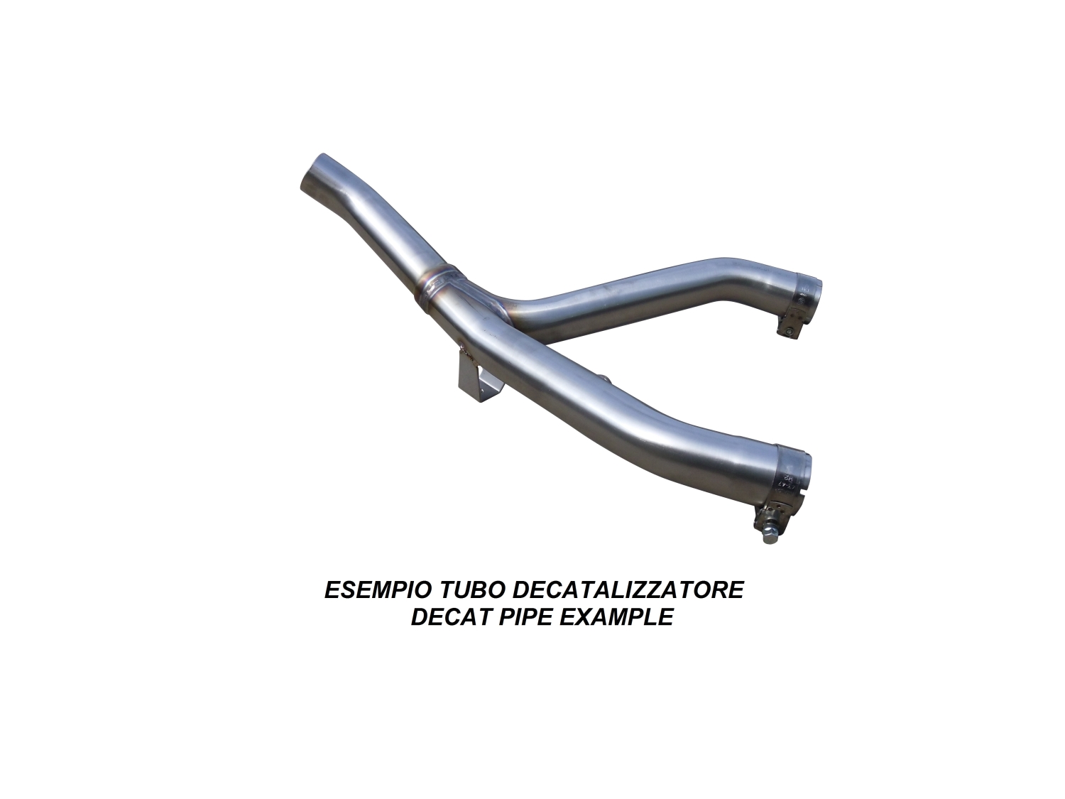 Exhaust compatible with Honda Grom 125 2013-2017, Decatalizzatore, Decat pipe 