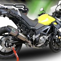 Exhaust compatible with Suzuki V-Strom 650 2017-2020, Gpe Ann. titanium, Mid-Full system exhaust including removable db killer 