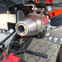 Exhaust compatible with Adly 500 Hurricane S 2005-2021, Deeptone Atv, Full system exhaust, including removable db killer 