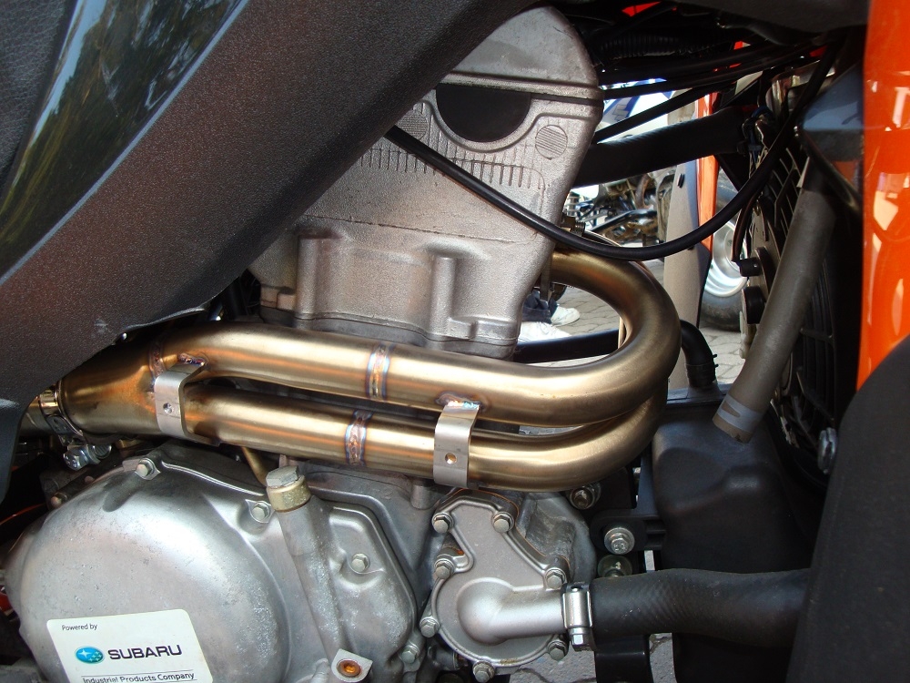 Exhaust compatible with Adly 500 Hurricane S 2005-2021, Deeptone Atv, Full system exhaust, including removable db killer 