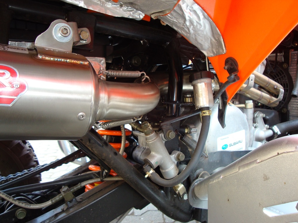 Exhaust compatible with Adly 500 Hurricane S 2005-2021, Deeptone Atv, Full system exhaust, including removable db killer 