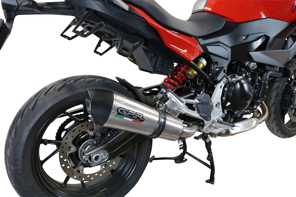 Exhaust compatible with Bmw F900XR F900R 2020-2025, GP Evo4 Titanium, Slip-on exhaust including removable db killer and link pipe 