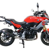 GPR exhaust compatible with  Bmw F900XR F900R 2020-2025, New Grand Prix Evo Black Titanium, Slip-on exhaust including removable db killer and link pipe, EPA-compliant 