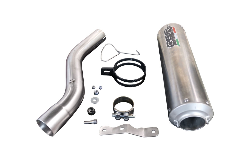 Exhaust compatible with Bmw F900XR F900R 2020-2025, M3 Poppy , Slip-on exhaust including removable db killer and link pipe, EPA-compliant 