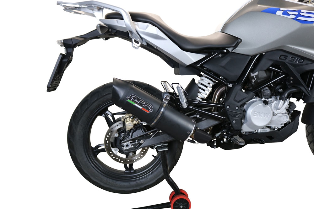 Exhaust compatible with Bmw G310GS 2017-2021, Furore Evo4 Nero, Full system exhaust, including removable db killer 