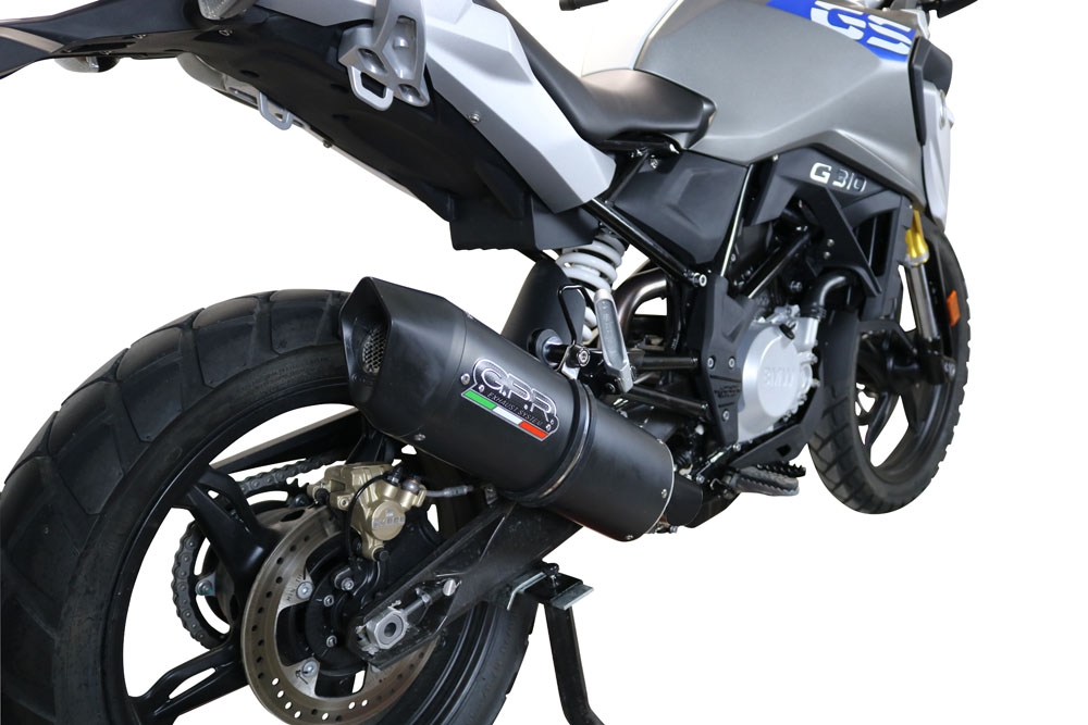 Exhaust compatible with Bmw G310GS 2017-2021, Furore Evo4 Nero, Full system exhaust, including removable db killer 