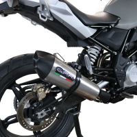 Exhaust compatible with Bmw G310GS 2022-2024, Gpe Ann. titanium, Full system exhaust, including removable db killer 