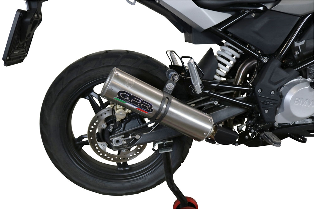 Exhaust compatible with Bmw G310GS 2017-2021, M3 Inox , Full system exhaust, including removable db killer 