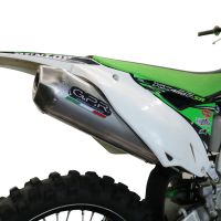 Exhaust compatible with Kawasaki KX450F 2012-2015, Pentacross Inox, Full system exhaust, including removable db killer/spark arrestor 