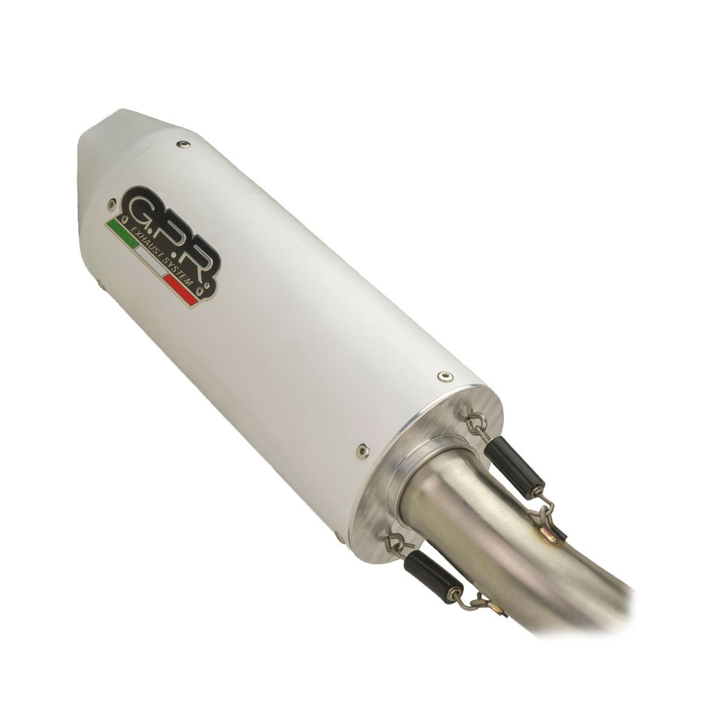 Exhaust compatible with Moto Guzzi V85TT 2021-2024, Albus Evo4, Slip-on exhaust including removable db killer and link pipe, EPA-compliant 