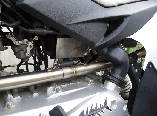 Exhaust compatible with Access SP250/ SP300 Speed 2005-2021, Deeptone Atv, Full system exhaust, including removable db killer 