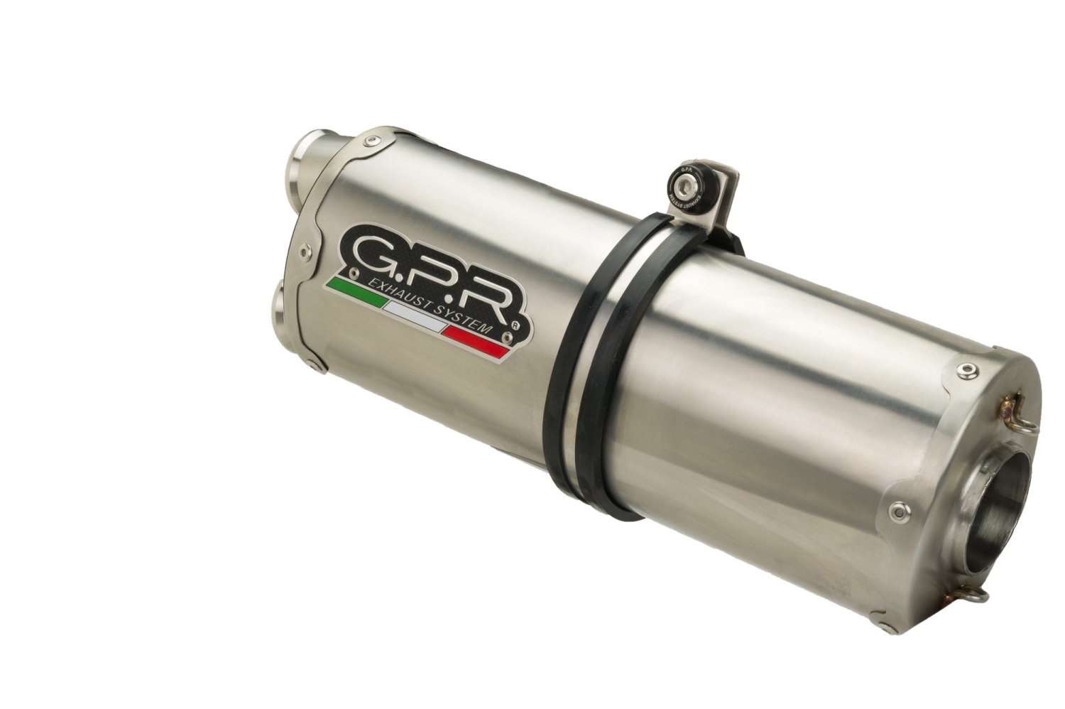 Exhaust compatible with Honda Africa Twin XRV 750 RD07 1993-2003, Dual Inox, Slip-on exhaust including removable db killer and link pipe, EPA-compliant 