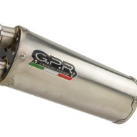 Exhaust compatible with Cf Moto 800 Mt Sport 2022-2024, Dual Titanium, Slip-on exhaust including removable db killer and link pipe 